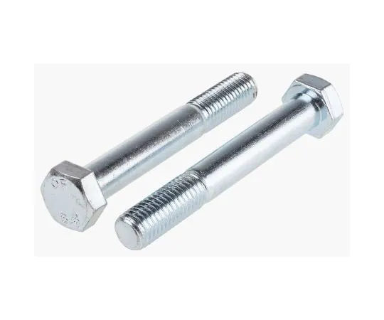 63-8082-43　Bright Zinc Plated Steel Hex Bolt, M14 x 100mm　917-3270