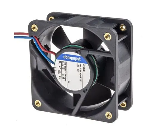 63-8054-89　ebm-papst 600N Series Axial Fan, 60 x 60 x 25.4mm, 21m³/h, 1W, 24 V dc, IP20　614NGL-RS0
