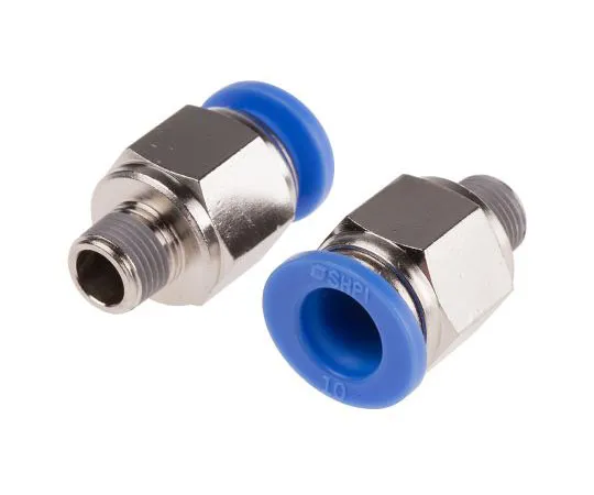63-8079-67　RS PRO Pneumatic Straight Threaded-to-Tube Adapter, R 1/8 Male, Push In 10 mm　916-0722