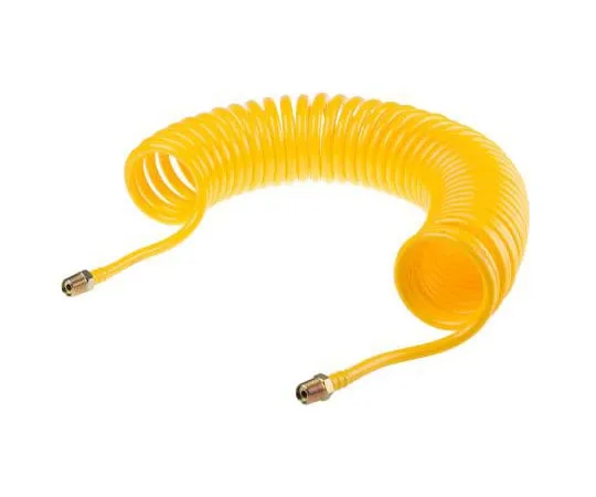 63-8081-02　RS PRO 4m Yellow Coil Tubing with Connector, Nylon, BSP 1/4" Male　917-2488