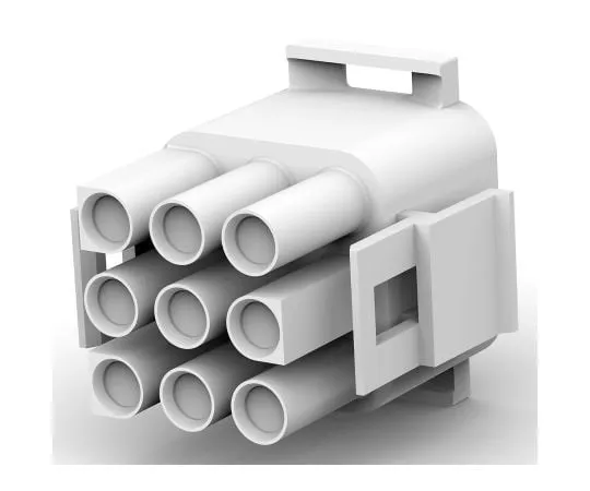 63-8339-28　TE Connectivity Universal MATE-N-LOK Male Connector Housing, 6.35mm Pitch, 9 Way, 3 Row　350720-4