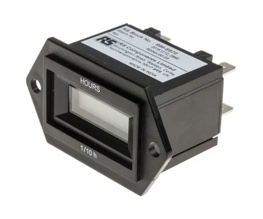 63-8067-43　RS PRO Hour Counter, 6 digits, LCD, Crimp Terminal Connection, 10 → 80 V dc　896-6970