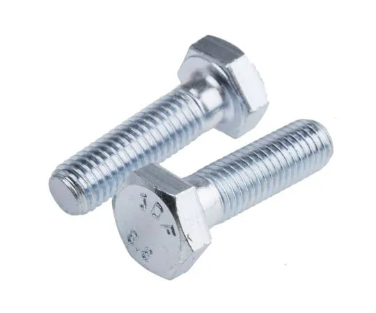 63-8082-17　Bright Zinc Plated Steel Hex Bolt, M10 x 35mm　917-3163