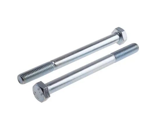 63-8082-23　Bright Zinc Plated Steel Hex Bolt, M10 x 130mm　917-3185