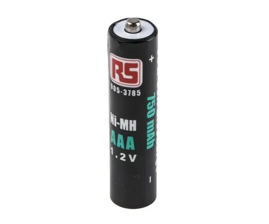 63-8070-69　RS PRO NiMH AAA Rechargeable Battery, 750mAh　905-3785