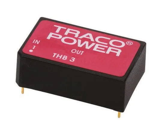 63-8323-76　TRACOPOWER THB 3 3W Isolated DC-DC Converter Through Hole, Voltage in 9 → 18 V dc, Voltage out ±15V dc Medical　THB 3-1223