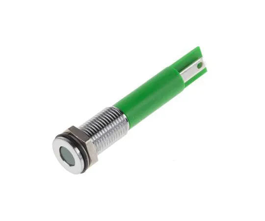 63-8077-76　RS PRO Green Indicator, 220 V ac, 8mm Mounting Hole Size, Faston, Solder Lug Termination, IP67　913-8735