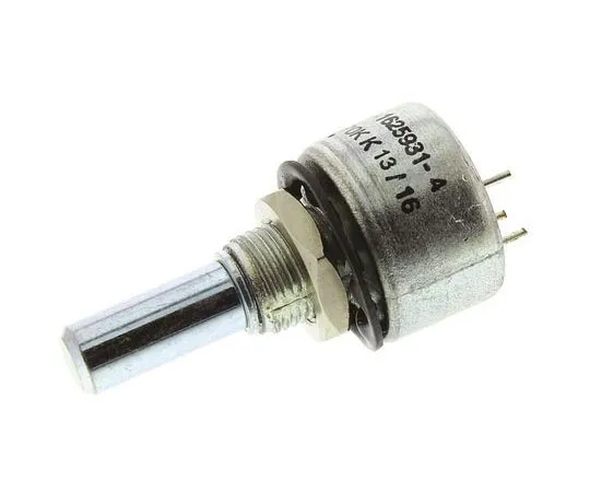 63-8303-21　TE Connectivity 1 Gang Rotary Cermet Potentiometer with a 6.35 mm Dia. Shaft, 470kΩ, ±10%, 2W, Linear 404802692030　404802692030