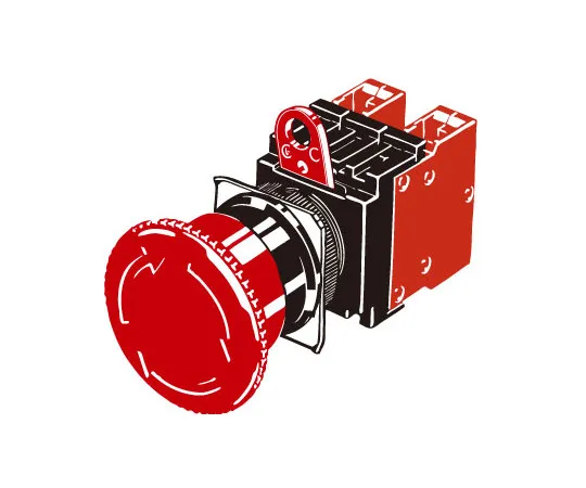 62-4664-70　［Discontinued］Emergency stop switch　A22E-M-01S