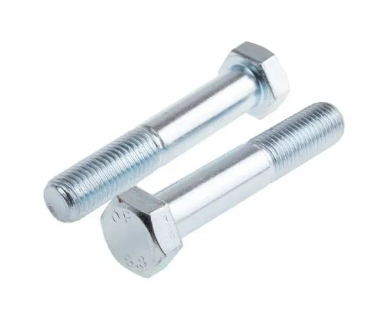 63-8082-40　Bright Zinc Plated Steel Hex Bolt, M14 x 90mm　917-3261