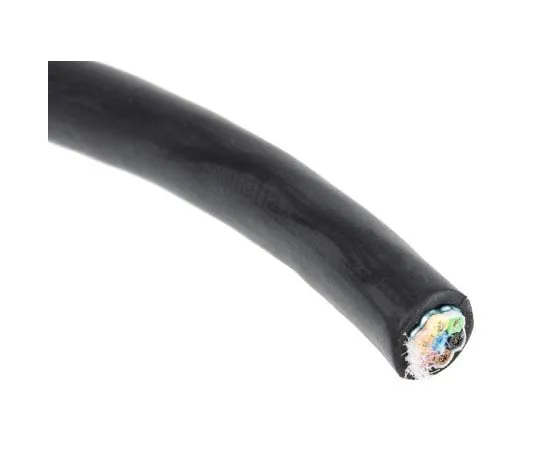 63-8059-66　Alpha Wire 6 Core Foil Industrial Cable, 0.35 mm²(CE, CSA, UL) Black 30m Reel, Xtra-Guard 4 Series　45196 BK005