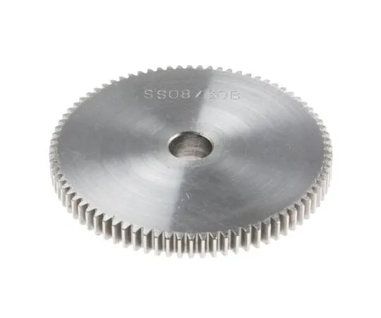 63-8055-84　RS PRO Steel 80 Teeth Spur Gear, 64mm Pitch Diam. , 22mm Hub Diam. , 10mm Bore Diam.　878-7893