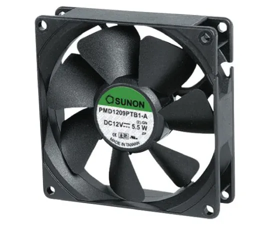 63-8301-06　Sunon PMD Series Axial Fan, 120 x 120 x 38mm, 289m³/h, 14.4W, 12 V dc　PMD1212PMB2-A (2).GN