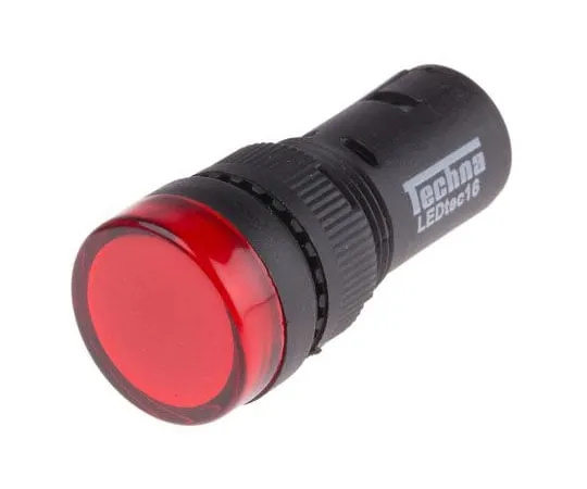 63-8073-92　RS PRO Red LED Pilot Light, 16mm Cutout, IP40, Round, 12 V ac/dc, 20 mA　909-2449