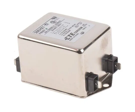 63-8057-41　TE Connectivity Corcom HZ Series 20A 250 V ac 50 Hz, 60 Hz Flange Mount RFI Filter, with Spade Terminals, Single Phase　3-1609037-2