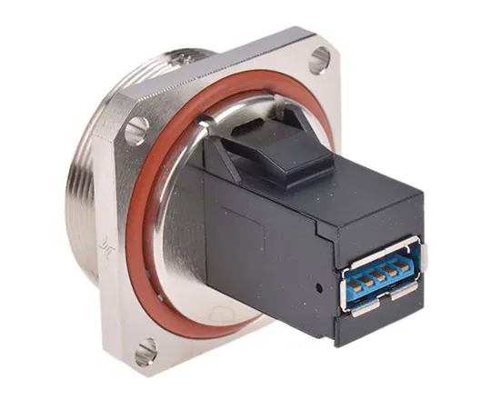 63-8055-01　Telegartner TOC Series, Panel Mount, Version 3.0 Type A USB Connector, Receptacle　J60020A0004