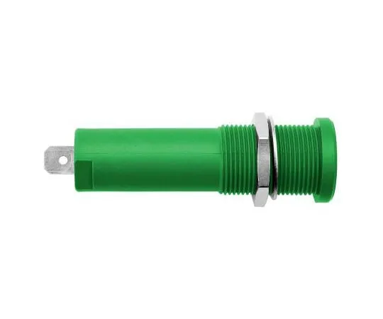 63-8073-78　Green Female Banana Plug Tab 1kV　HSEB 3125 L Ni / GN