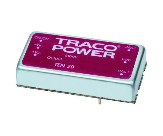 63-8323-88　TRACOPOWER TEN 20WIN 20W Isolated DC-DC Converter Through Hole, Voltage in 18 → 75 V dc, Voltage out ±5V dc　TEN 20-4821WIN