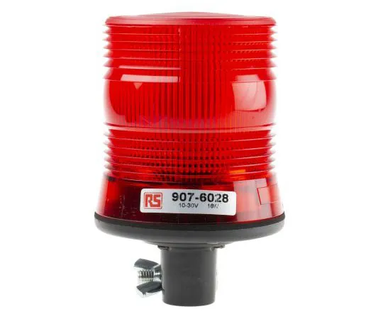 63-8071-42　LED, Flashing Beacon, Red, DIN Rail, 10 → 30 V dc　907-6028