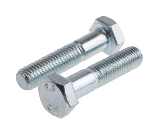 63-8082-30　Bright Zinc Plated Steel Hex Bolt, M12 x 55mm　917-3208