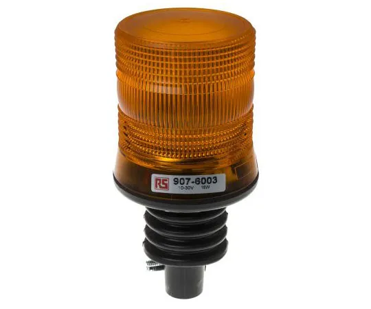 63-8071-35　LED, Flashing Beacon, Amber, Flexi DIN Rail, 10 → 30 V dc　907-6003