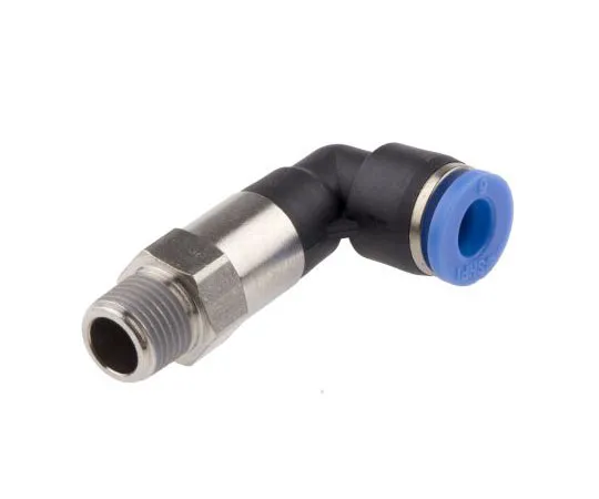 63-8079-83　RS PRO Elbow Connector, R 1/8 Male, Push In 6 mm　916-0779