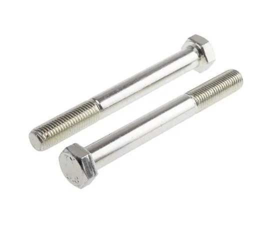 63-8082-50　Bright Zinc Plated Steel Hex Bolt, M16 x 140mm　917-3295