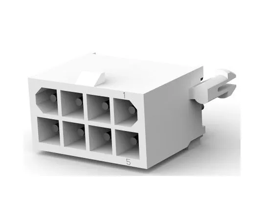 63-8333-47　TE Connectivity Mini-Universal MATE-N-LOK, 8 Way, Straight PCB Header　1-794065-0