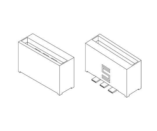 63-8123-57　Samtec PEC Series, FemalePCBEdge Connector, SMT Mount, 7 Way, 1 Row, 2.54mm Pitch, 9.8A　PEC-07-02-T-S-LC
