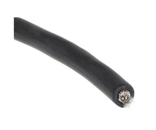 63-8059-68　Alpha Wire 2 Core Foil and Braid Industrial Cable, 0.23 mm²(CE, CSA, UL) Black 30m Reel, Xtra-Guard 4 Series　45112 BK005