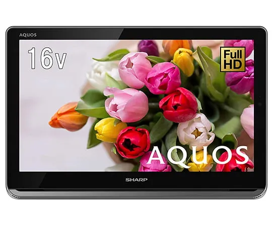 63-3977-27　［Out of stock］AQUOS Portable TV Full HD HDD Built-in 16 V Black　2T-C16APB