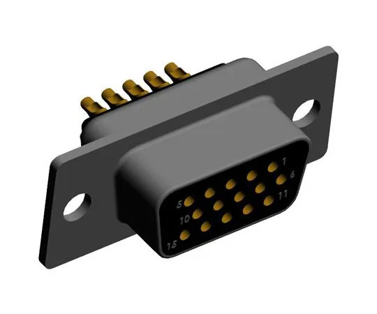63-8431-55　Norcomp 780, SEAL-D Series Plug-In Mount, 15 Pin D-sub Connector Socket High Density　780-M15-203L001