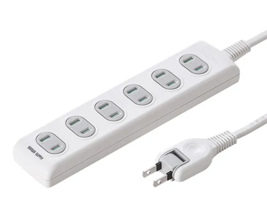 63-3192-68　［Discontinued］Fire Prevention Safety Tap, 2P, Swing Plug, 6 Pieces, 1 m　TAP-TSH61N
