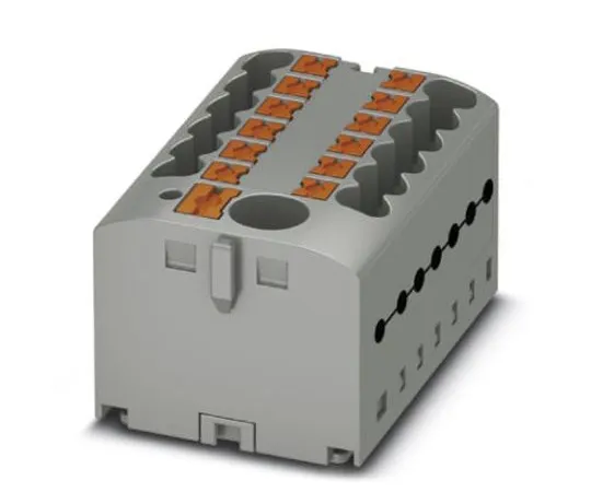 63-9680-59　Phoenix Contact PTFIX 6/12X2.5-G GY Non-F***d Terminal Block, 13 Way/Pole, Push In Terminals, 26 → 12 AWG, 500 V　3273482
