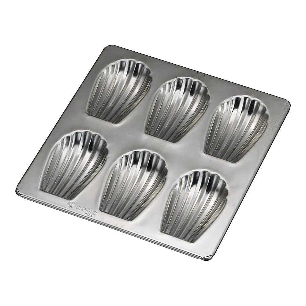 62-6571-39　［Discontinued］Tin Madeleine Shellfish Type 6 Pieces　No.104
