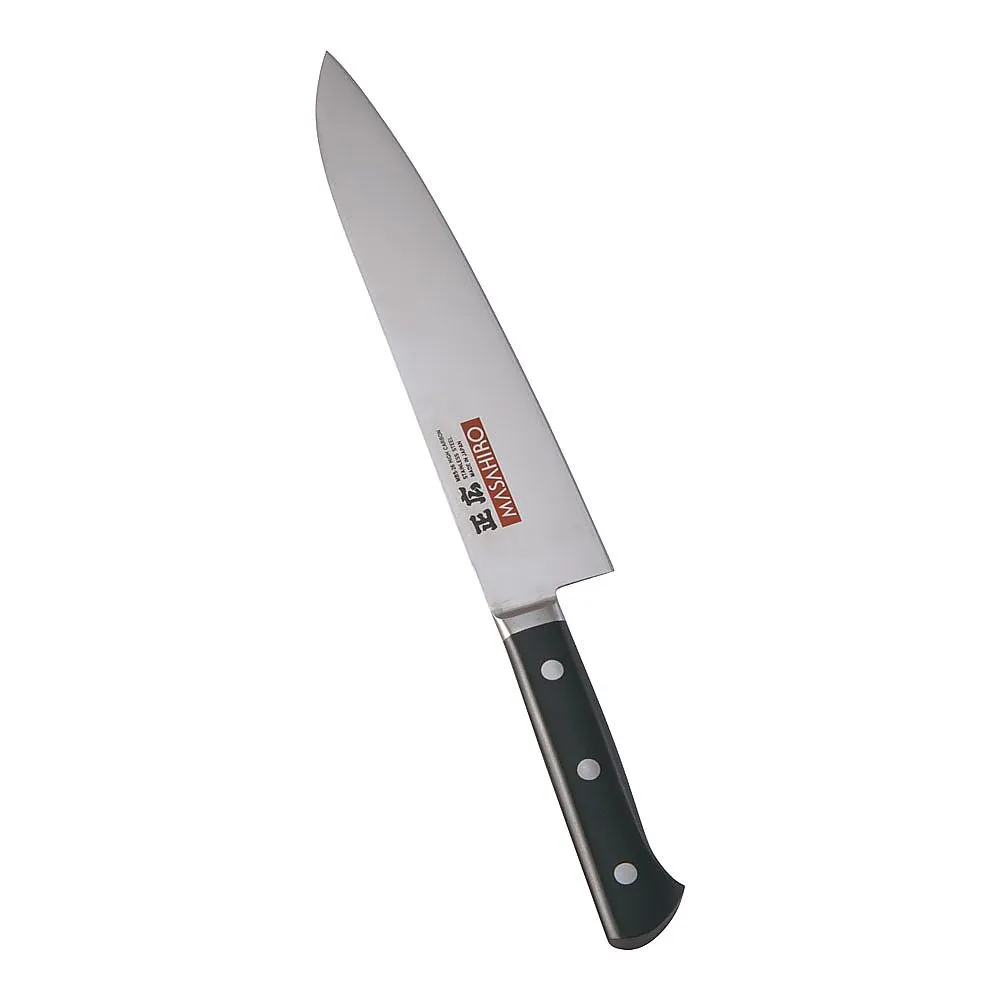 62-6412-78　［Discontinued］Masahiro MV-H Chef's Knife 24 cm (Plastic Pattern)　14912