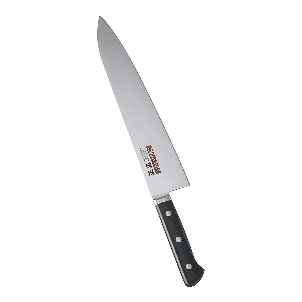 62-6412-80　［Discontinued］Masahiro MV-H Chef's Knife 30 cm (Plastic Pattern)　14914