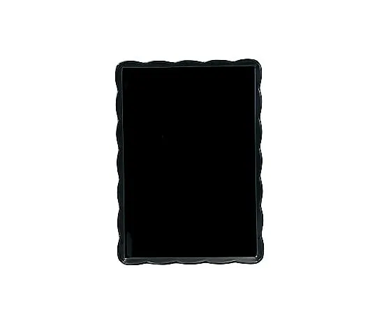 62-6580-21　［Discontinued］Wave Melamine Cake Tray (Black)　YO-2535-K