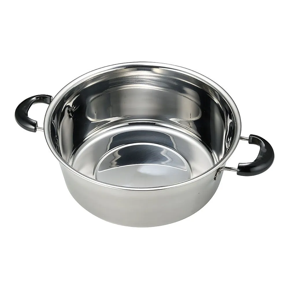 62-6793-17　［Discontinued］Sawara/Ozashiki Ceiro Stainless Steel Outer Ring Hotpot (Large)　05457