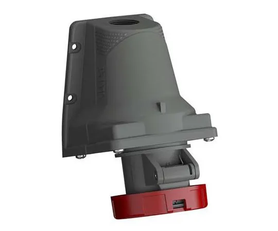 63-8447-41　ABB Easy & Safe Series, IP67 Red Wall Mount 3P+N+E Right Angle Industrial Power Socket, Rated At 32A, 415 V　2CMA101253R1000  432ERS6W