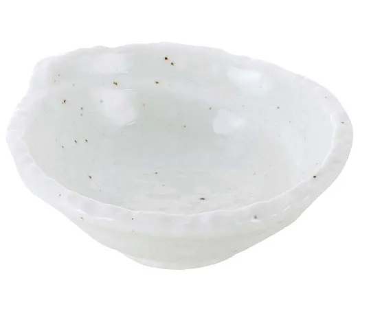 63-7196-25　［Discontinued］Japanese tableware collection white glaze vortex small bowl 4 cm　8181130