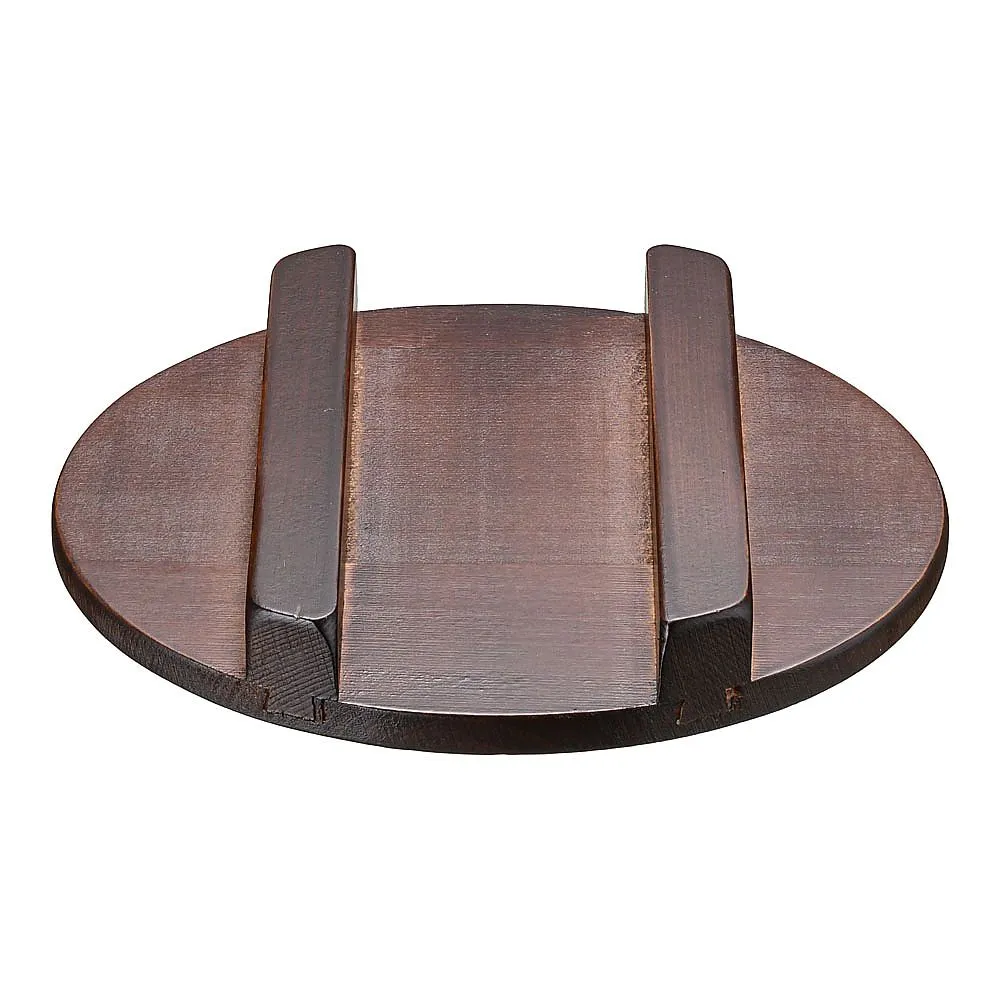 62-6854-03　［Discontinued］Oke type rice bowl (ancient color) lid　31017