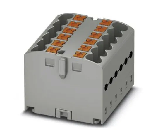 63-9680-47　Phoenix Contact PTFIX 12X2.5 GY Non-F***d Terminal Block, 12 Way/Pole, Push In Terminals, 26 → 12 AWG, 500 V　3273286