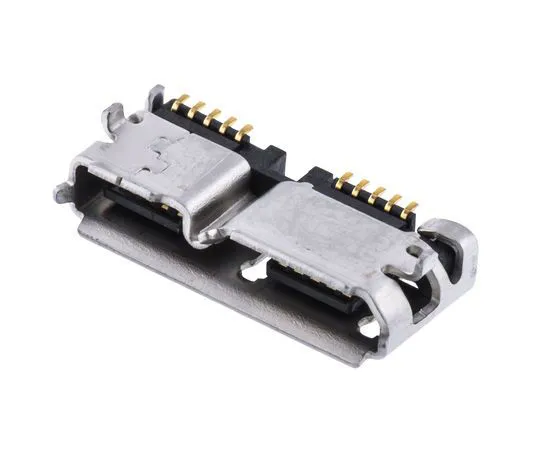 63-9675-85　Hirose B 3.0 Micro USB Receptacle, Right Angle　ZX360D-B-10P(30)