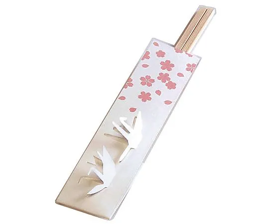62-6650-99　［Discontinued］Sandori Chopsticks Bag Yuyaniwa (100 Pieces) Tsuru