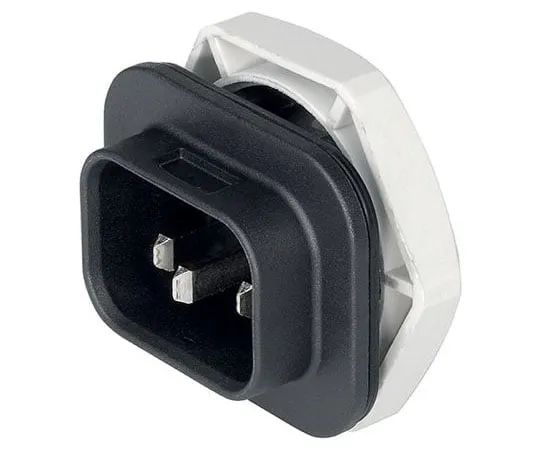 63-8395-84　Schurter S16 Panel Mount IEC Plug Male, 10 (IEC) A, 15 (UL/CSA) A, 250 V ac　4312.0009