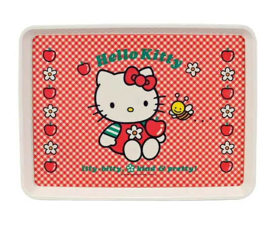 63-7201-64　［Discontinued］Melamine Children's Tableware New Kitty FRP Tray AP-360NK　0382000