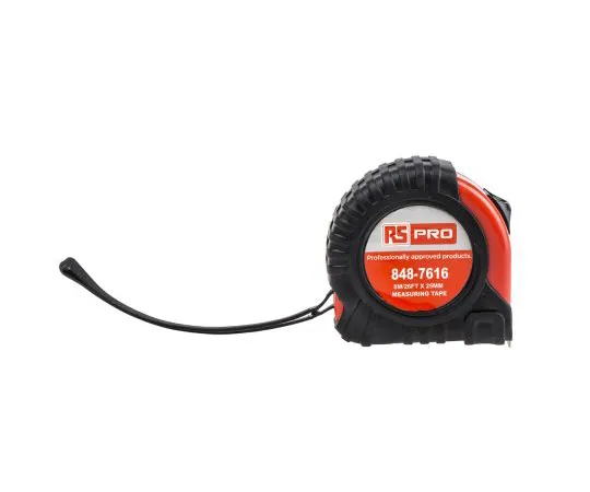 63-5147-08　［Discontinued］RS PRO 8m Tape Measure, , Metric & Imperial　848-7616