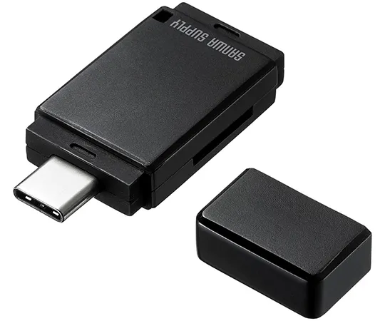 64-0908-26　［Discontinued］Type-C microSD card reader　ADR-3TCMS8BK