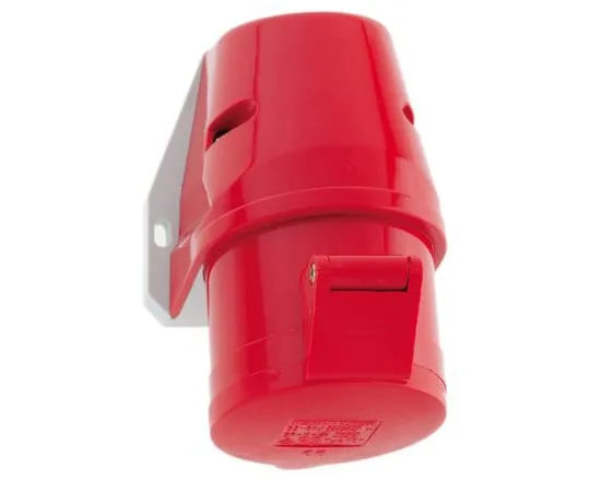 63-9689-47　Bals IP44 Red Wall Mount 3P+N+E Industrial Power Socket, Rated At 32A, 415 V　112002